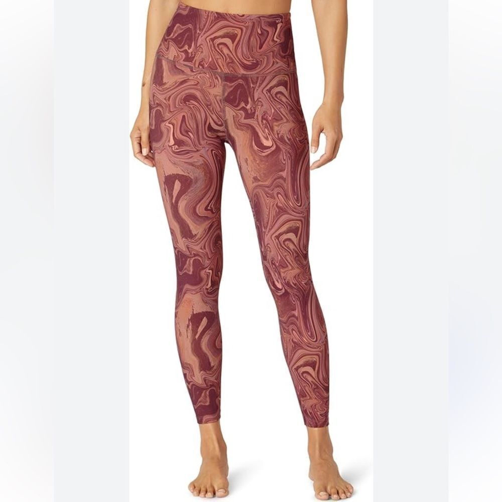 Beyond Yoga Serene Marble High Waist Midi Leggings S